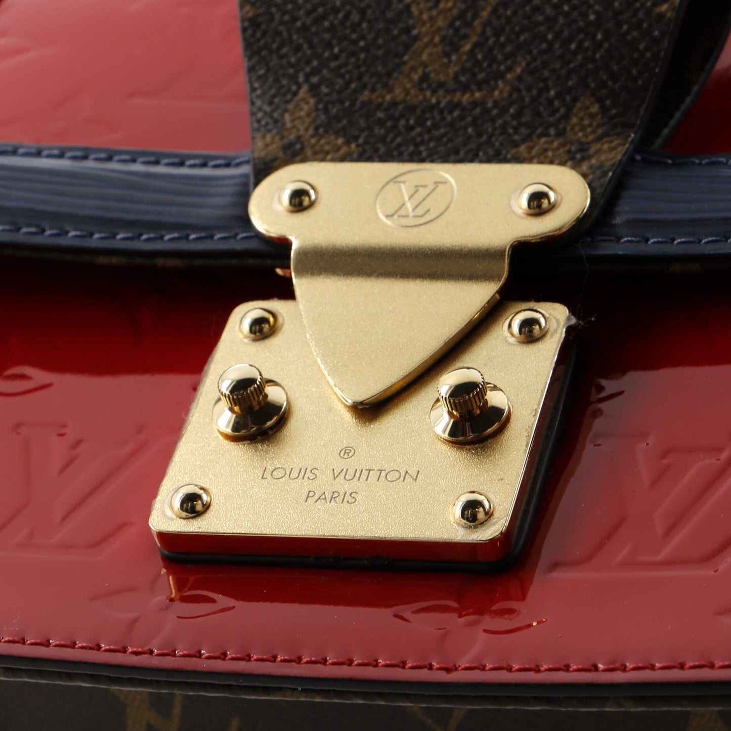 Louis Vuitton Wynwood Handbag Monogram Vernis with Monogram Canvas and Epi Leather