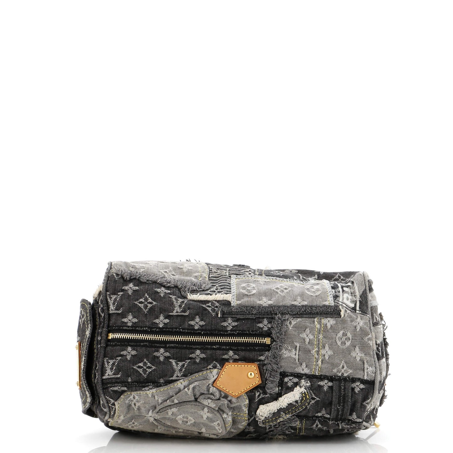 Louis Vuitton Patchwork Speedy Bag Denim 30