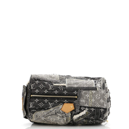 Louis Vuitton Patchwork Speedy Bag Denim 30