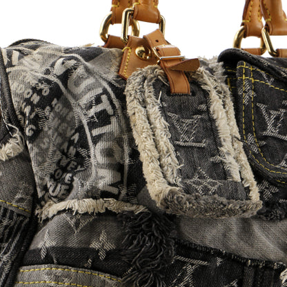 Louis Vuitton Patchwork Speedy Bag Denim 30