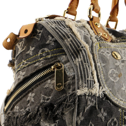 Louis Vuitton Patchwork Speedy Bag Denim 30
