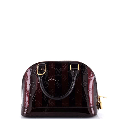Louis Vuitton Alma Handbag Limited Edition Monogram Vernis Rayures BB