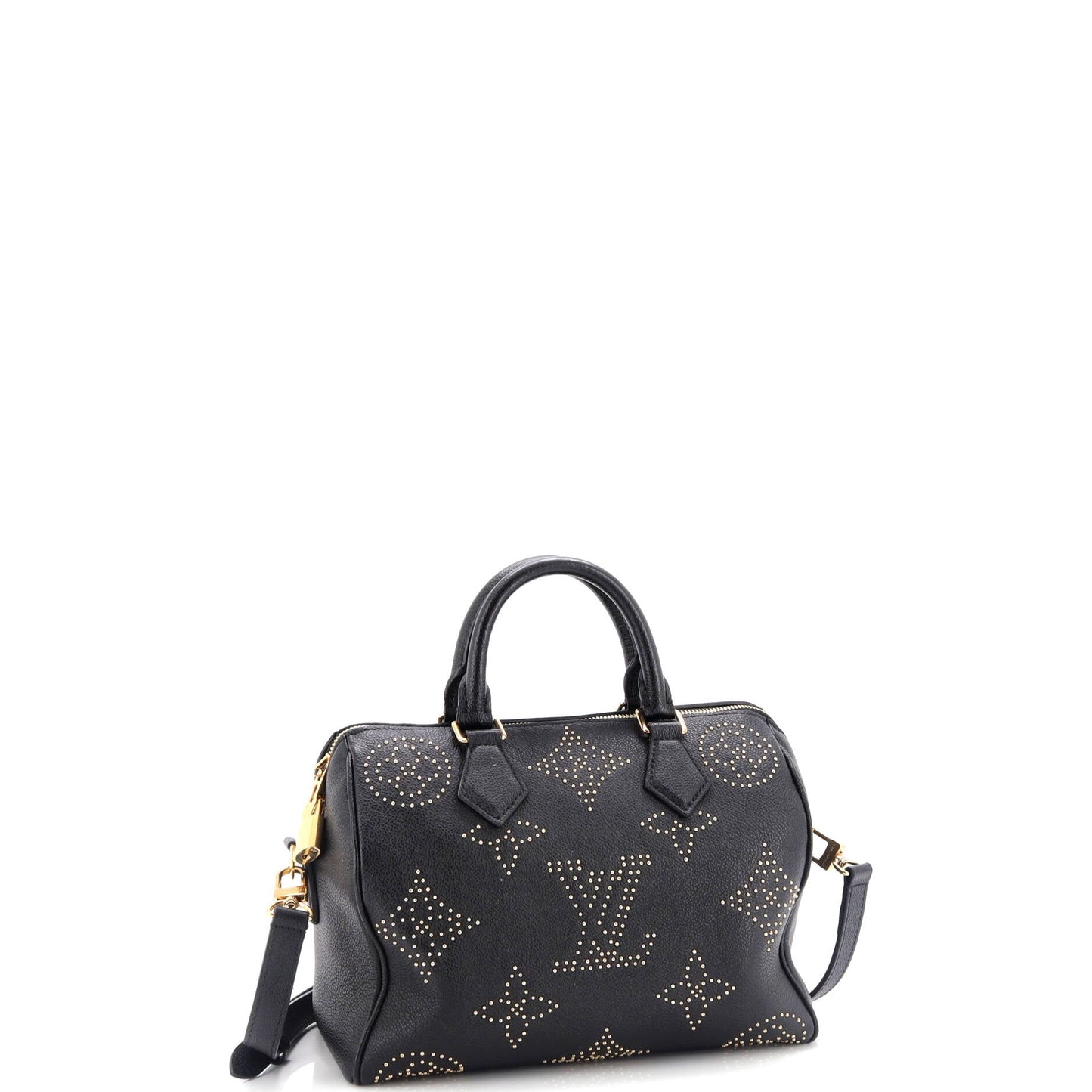 Louis Vuitton Speedy Bandouliere Bag Studded Monogram Giant Leather 25