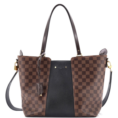Louis Vuitton Jersey Handbag Damier with Leather