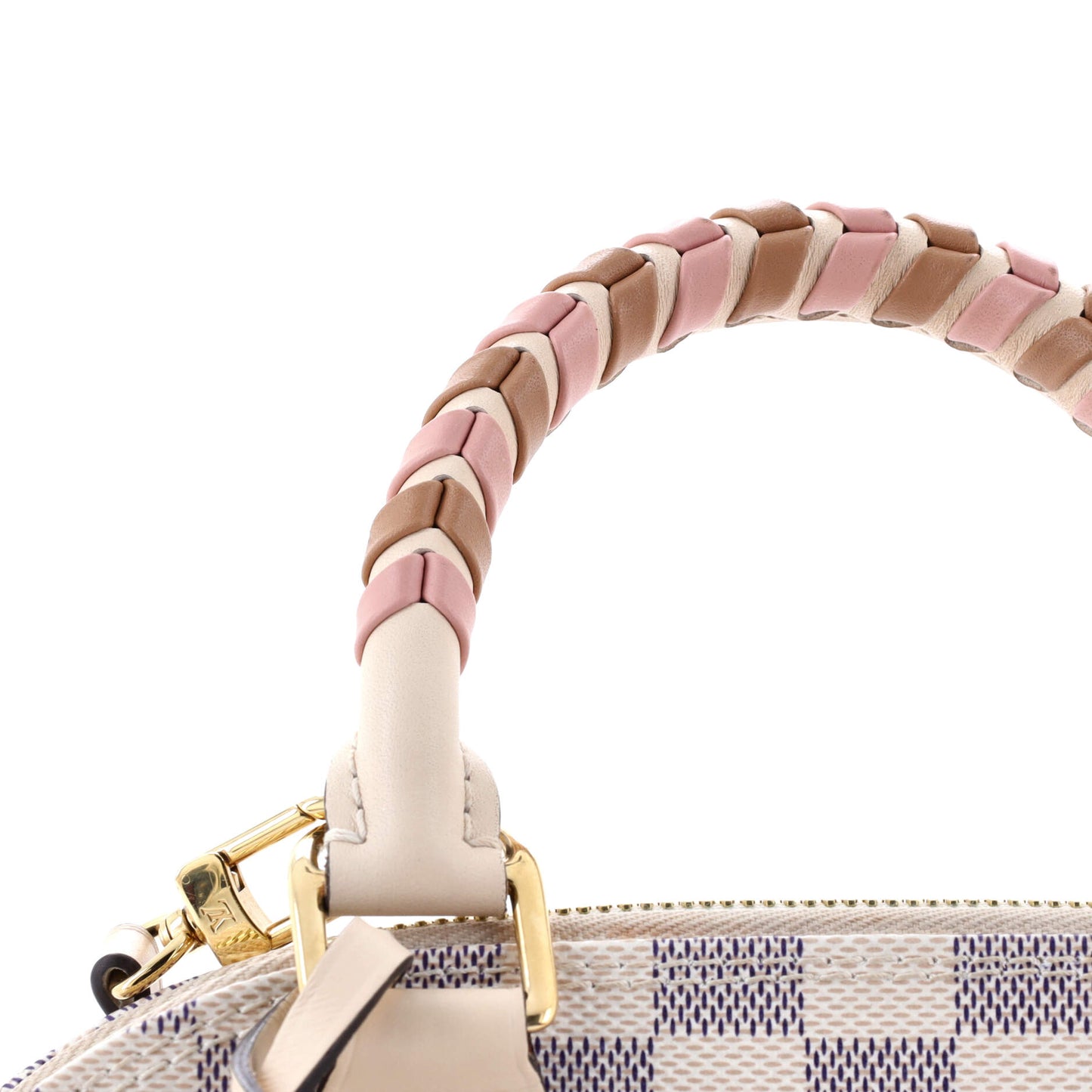 Louis Vuitton Alma Handbag Damier with Braided Detail BB