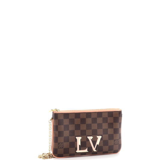 Louis Vuitton Double Zip Pochette Damier