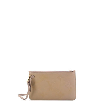Louis Vuitton Neverfull Pochette Monogram Empreinte Giant Large