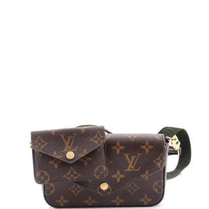 Louis Vuitton Felicie Strap & Go Handbag Monogram Canvas