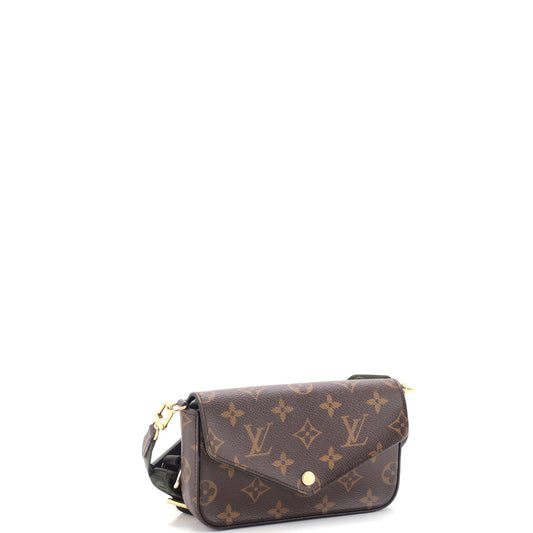 Louis Vuitton Felicie Strap & Go Handbag Monogram Canvas