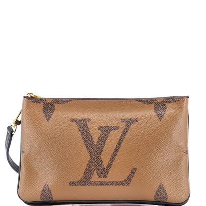 Louis Vuitton Double Zip Pochette Reverse Monogram Giant