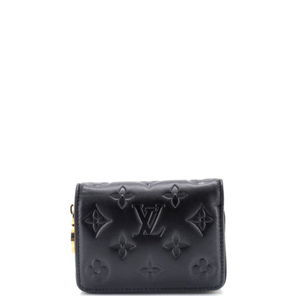 Louis Vuitton Coussin Lou Wallet Monogram Embossed Lambskin