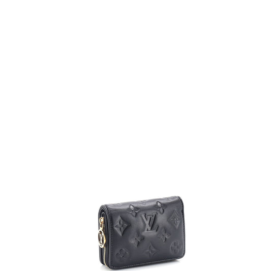 Louis Vuitton Coussin Lou Wallet Monogram Embossed Lambskin