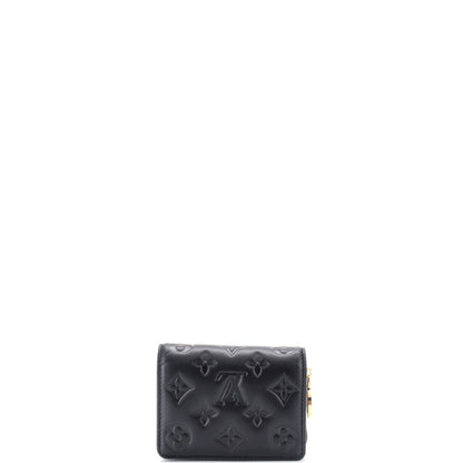 Louis Vuitton Coussin Lou Wallet Monogram Embossed Lambskin