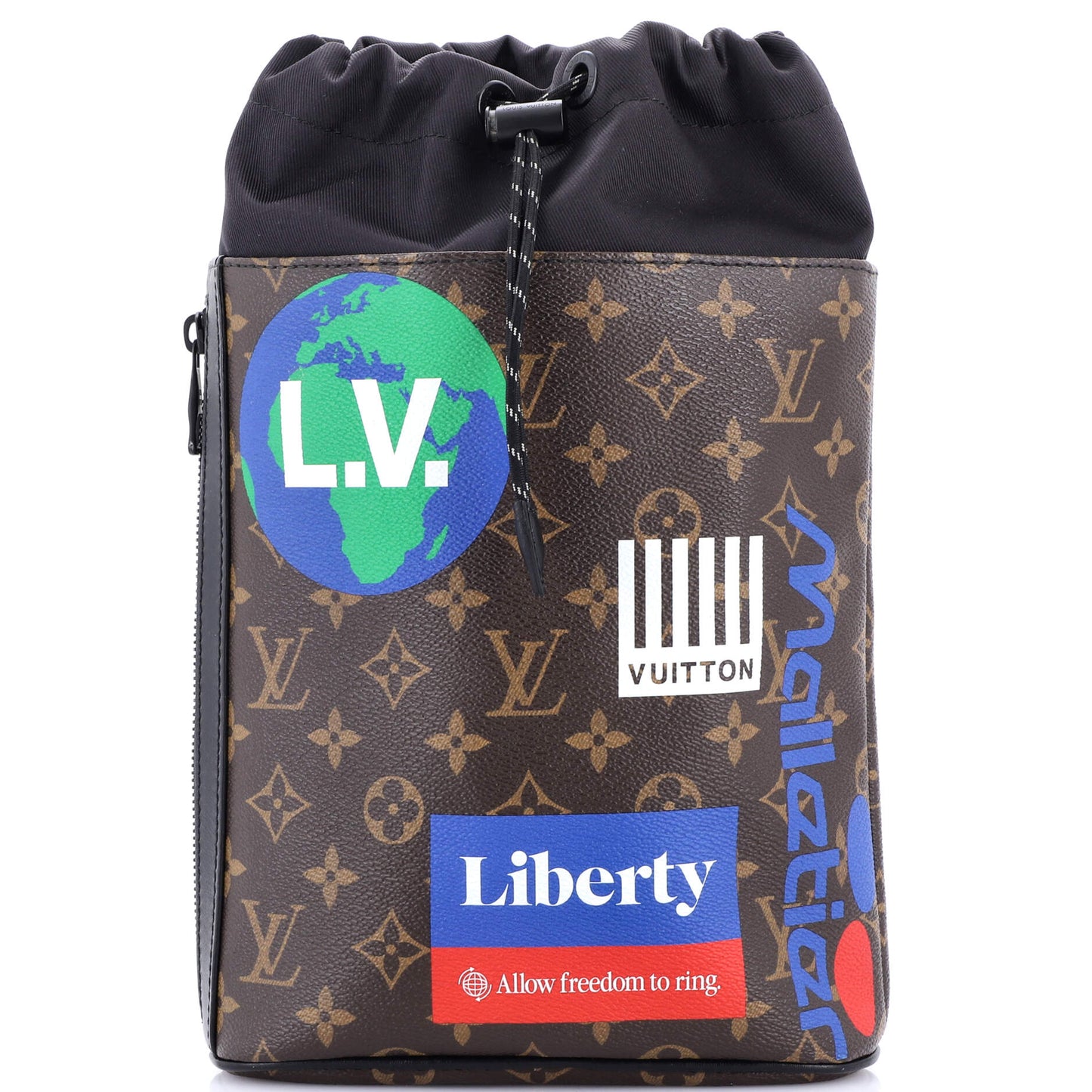 Louis Vuitton Chalk Sling Bag Limited Edition Logo Story Monogram Canvas