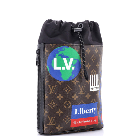 Louis Vuitton Chalk Sling Bag Limited Edition Logo Story Monogram Canvas