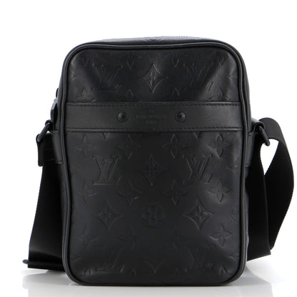 Louis Vuitton Danube Handbag Monogram Shadow Leather PM