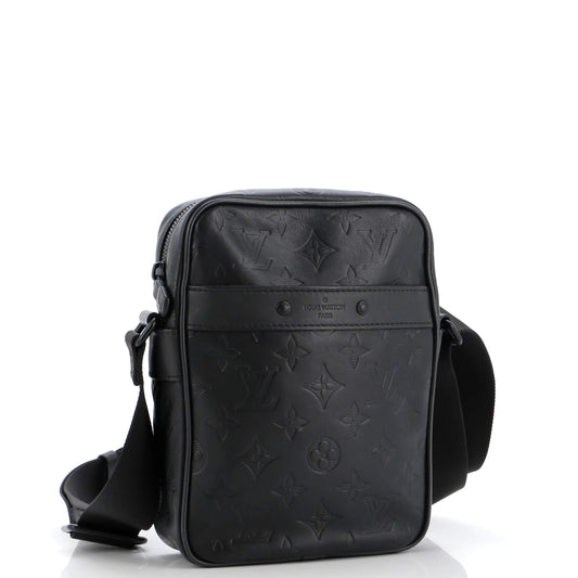 Louis Vuitton Danube Handbag Monogram Shadow Leather PM