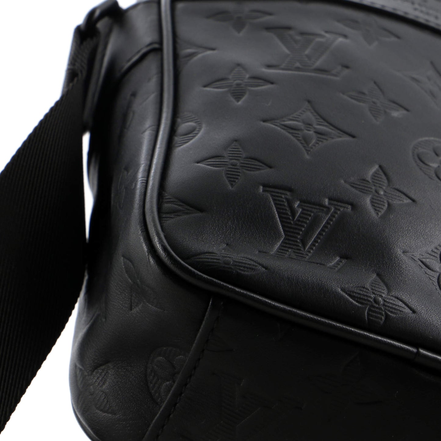 Louis Vuitton Danube Handbag Monogram Shadow Leather PM