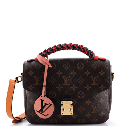 Louis Vuitton Braided Handle Pochette Metis Monogram Canvas