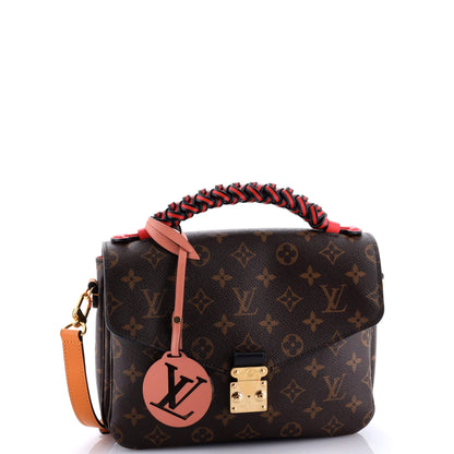 Louis Vuitton Braided Handle Pochette Metis Monogram Canvas