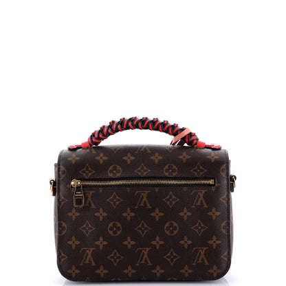 Louis Vuitton Braided Handle Pochette Metis Monogram Canvas