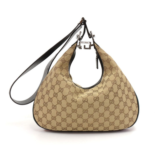 Gucci Monogram Canvas Convertible Hobo Bag