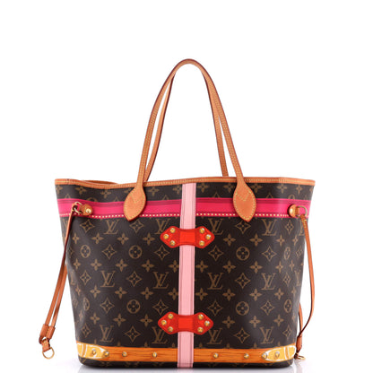 Louis Vuitton Neverfull NM Tote Limited Edition Summer Trunks Monogram Canvas MM