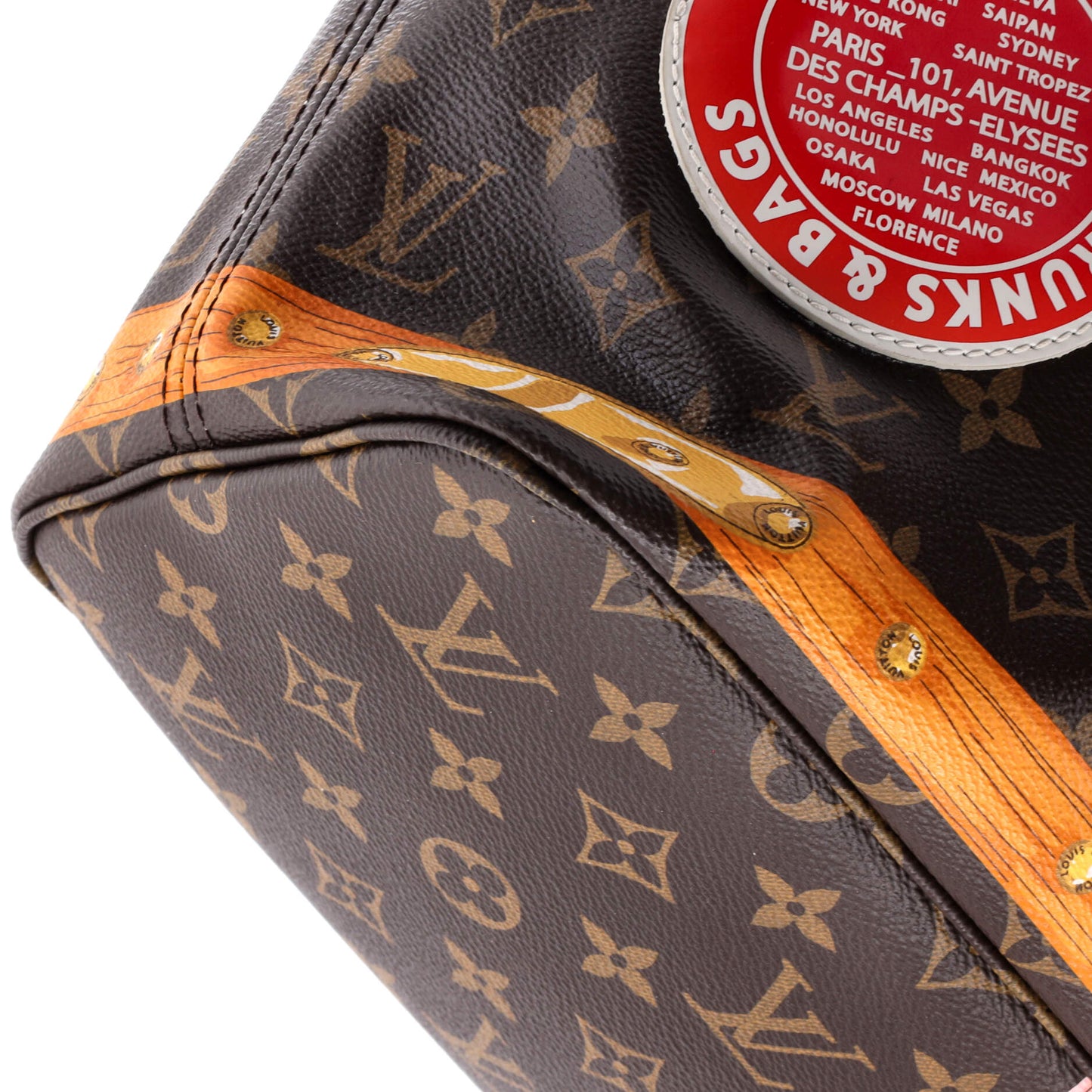 Louis Vuitton Neverfull NM Tote Limited Edition Summer Trunks Monogram Canvas MM
