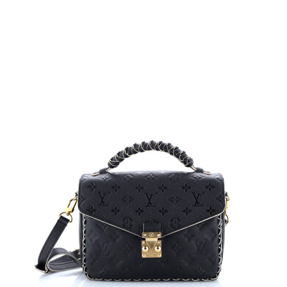 Louis Vuitton Braided Handle Pochette Metis Monogram Empreinte Leather