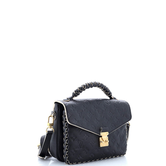 Louis Vuitton Braided Handle Pochette Metis Monogram Empreinte Leather