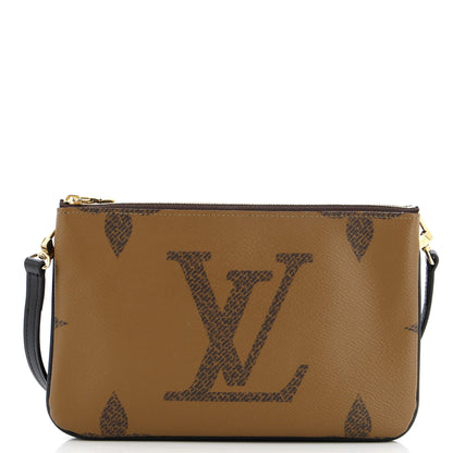 Louis Vuitton Double Zip Pochette Reverse Monogram Giant