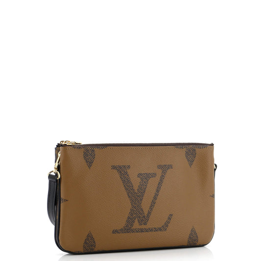 Louis Vuitton Double Zip Pochette Reverse Monogram Giant