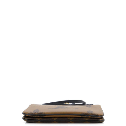 Louis Vuitton Double Zip Pochette Reverse Monogram Giant