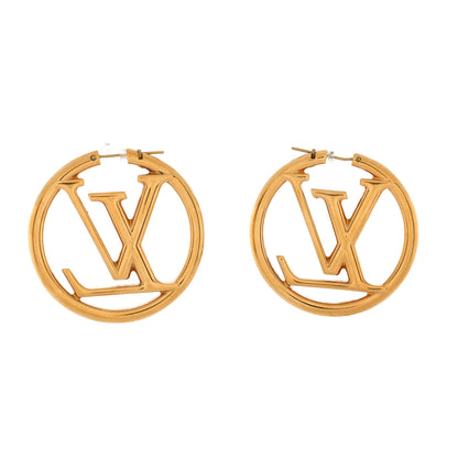 Louis Vuitton Louise Hoop Earrings Metal GM