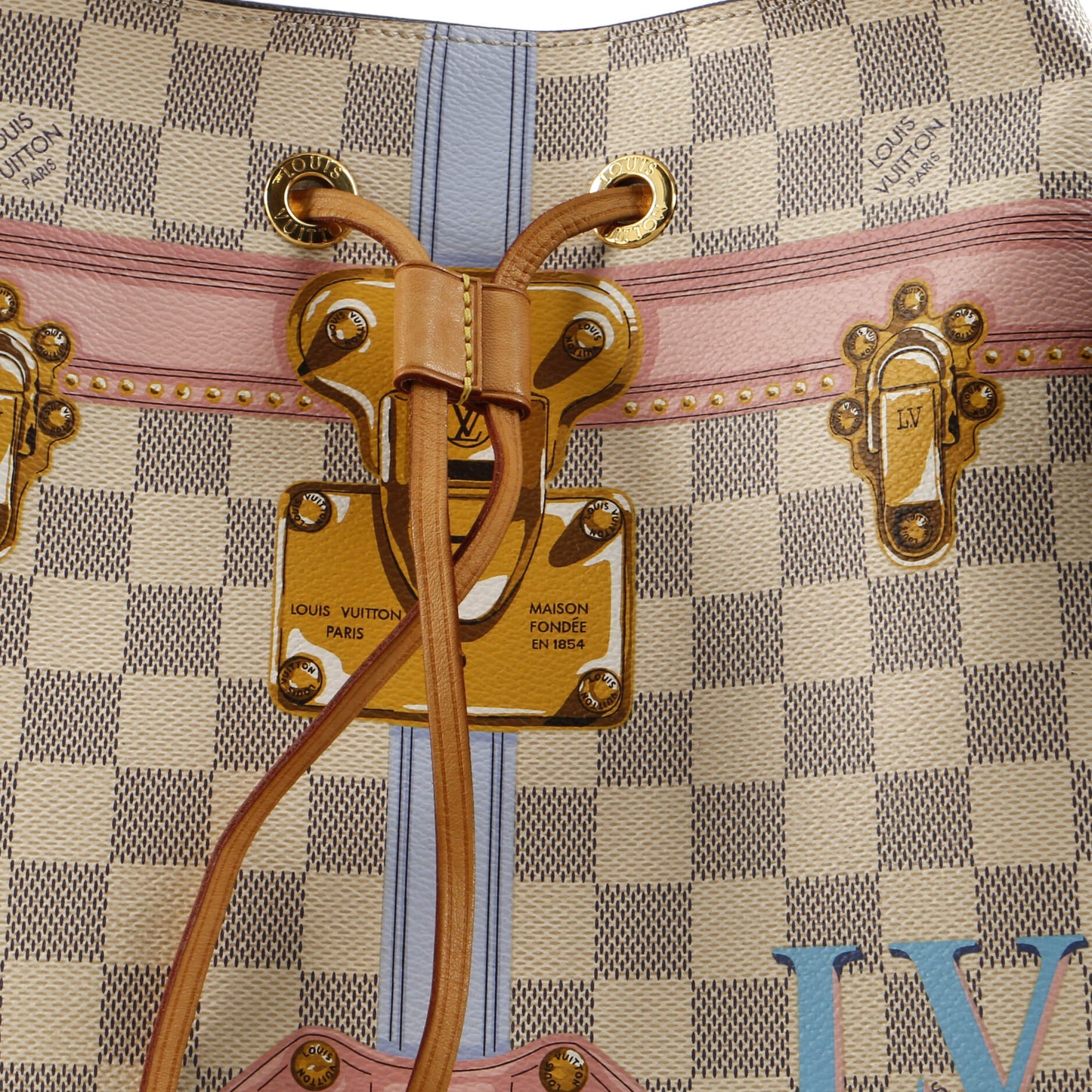 Louis Vuitton NeoNoe Handbag Limited Edition Damier Summer Trunks