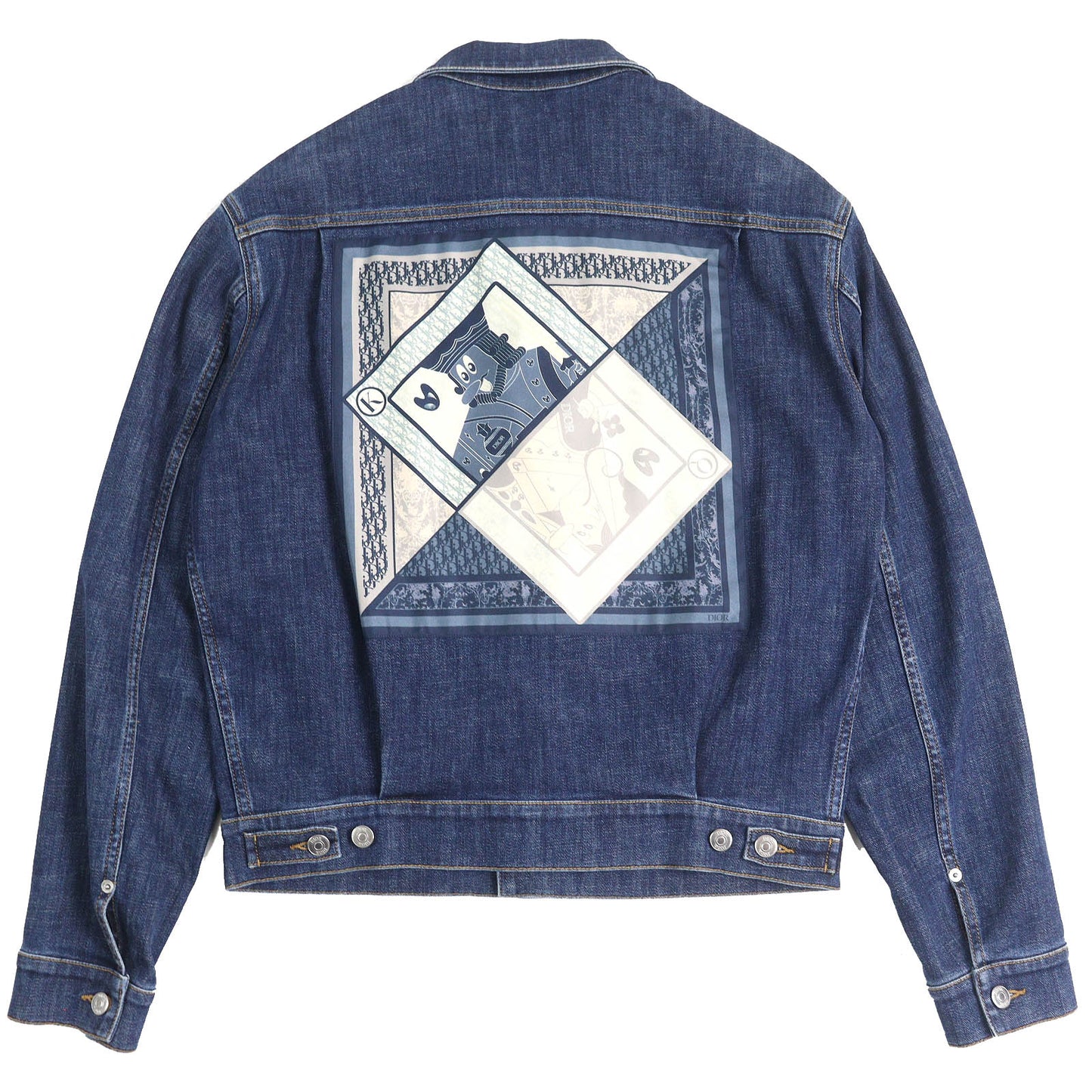 Dior×Kenny Scharf Playing Cards Cotton Polyester Denim Jacket