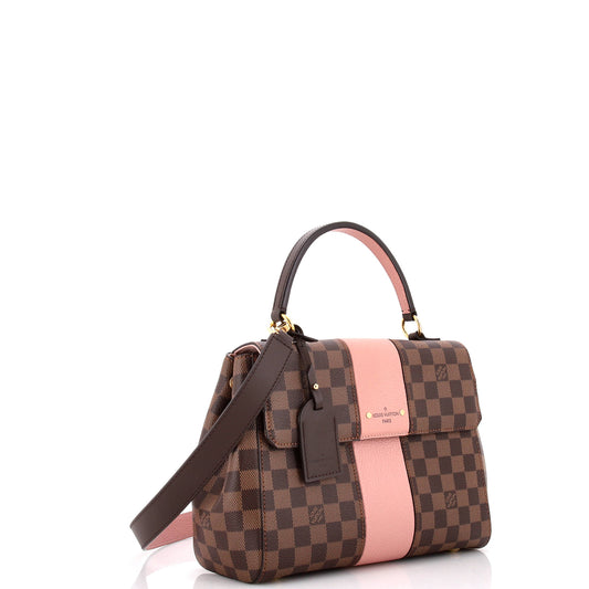 Louis Vuitton Bond Street Handbag Damier with Leather MM