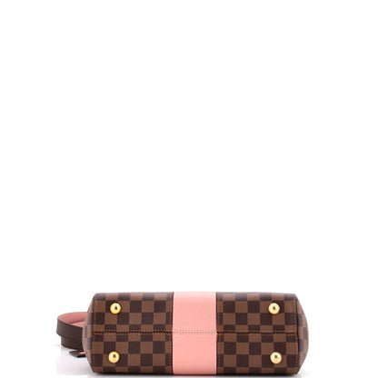 Louis Vuitton Bond Street Handbag Damier with Leather MM