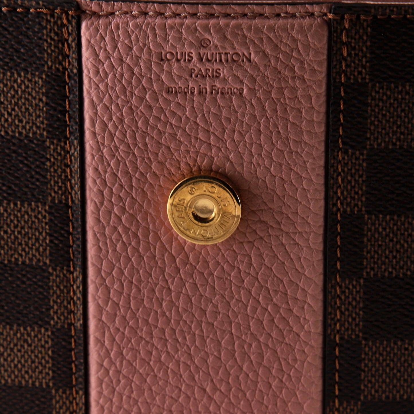 Louis Vuitton Bond Street Handbag Damier with Leather MM