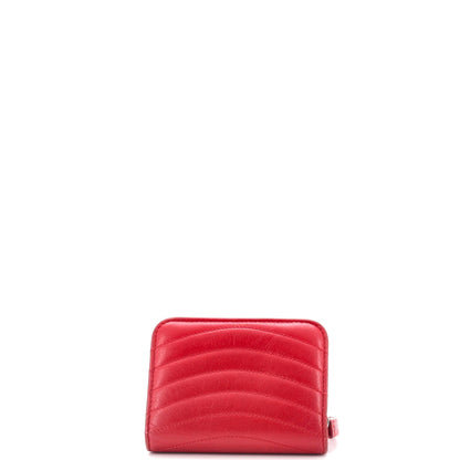 Louis Vuitton New Wave Zipped Wallet Quilted Leather Compact