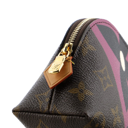 Louis Vuitton Cosmetic Pouch Limited Edition Game On Monogram Canvas