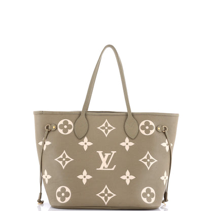 Louis Vuitton Neverfull NM Tote Bicolor Monogram Empreinte Giant MM