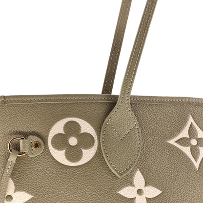 Louis Vuitton Neverfull NM Tote Bicolor Monogram Empreinte Giant MM