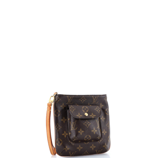 Louis Vuitton Partition Wristlet Clutch Monogram Canvas