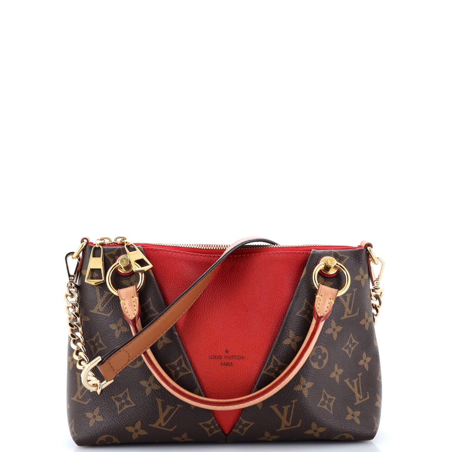 Louis Vuitton V Tote Monogram Canvas and Leather BB