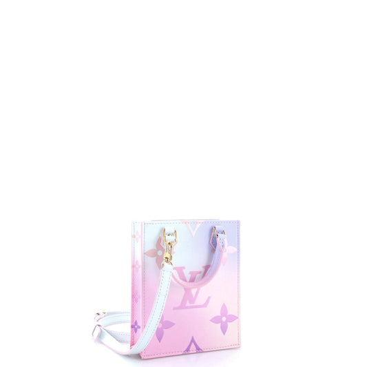 Louis Vuitton Petit Sac Plat Bag Spring in the City Monogram Giant Canvas