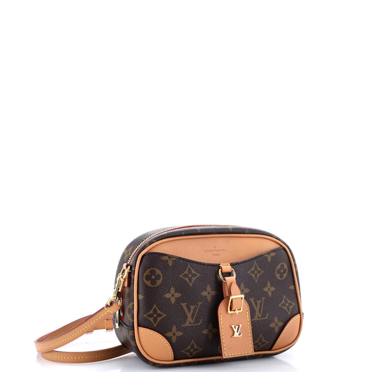 Louis Vuitton Deauville Handbag Monogram Canvas Mini