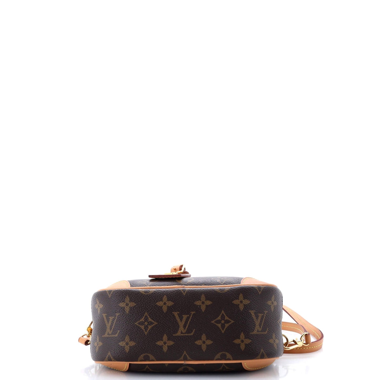Louis Vuitton Deauville Handbag Monogram Canvas Mini