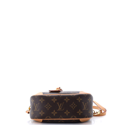 Louis Vuitton Deauville Handbag Monogram Canvas Mini