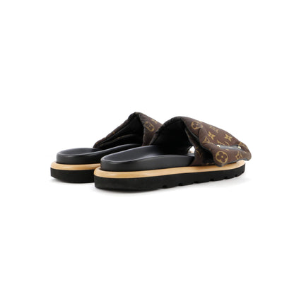 Louis Vuitton Women's Pool Pillow Comfort Mule Sandals Monogram Nylon